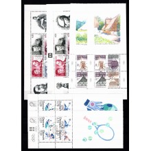 Lot med danske miniark - 12 stk. forskellige - stemplede.